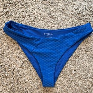 Sporty Blue Bikini Bottom with Classic Cut
